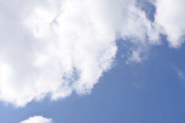 いい天気です。空がとってもきれいです