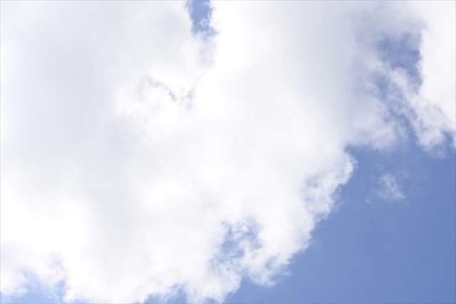 真夏の空です。快晴です。