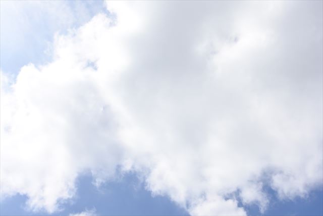 青い空に白い雲。最高の夏休み日和