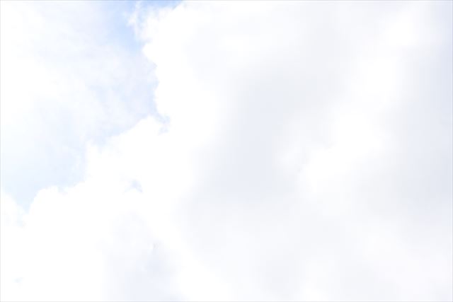 今日は雲の多い天気です