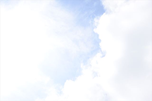 よく晴れています。気持ちいいです