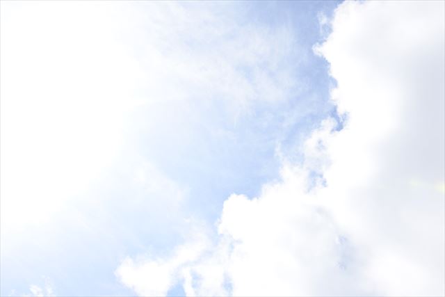 今日は晴れです。いい天気です