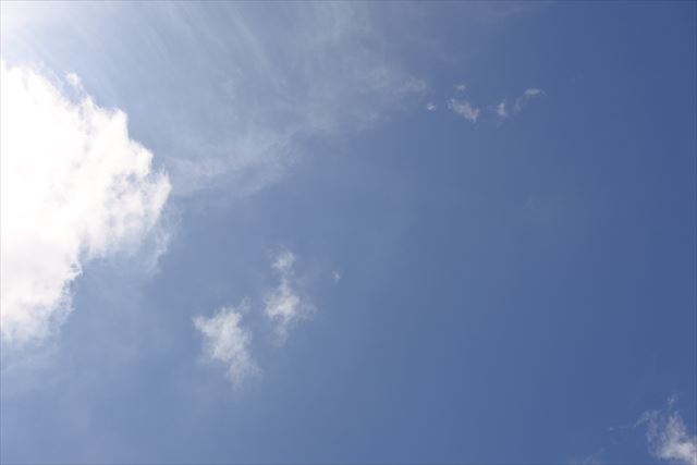 空を眺めるのが好き。ぼーっとするのがいい