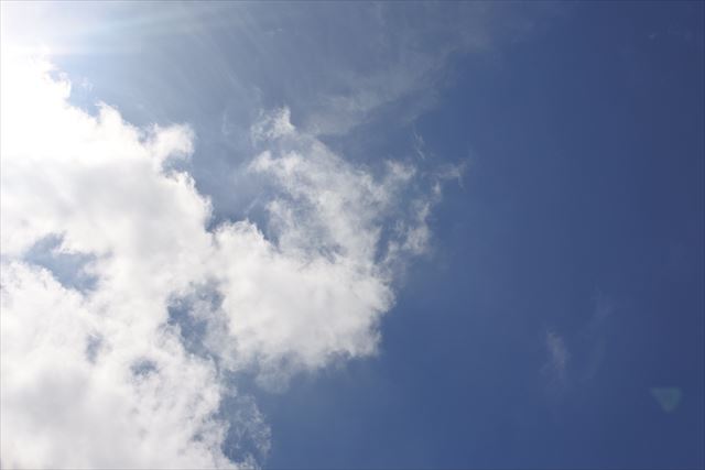 今日の天気は晴れ！行楽日和です