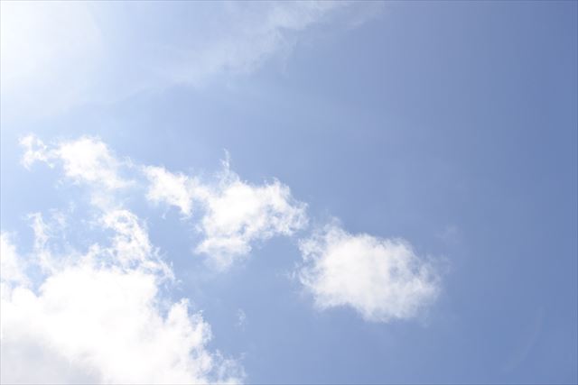 空がきれいだなぁ。見てると時間を忘れます