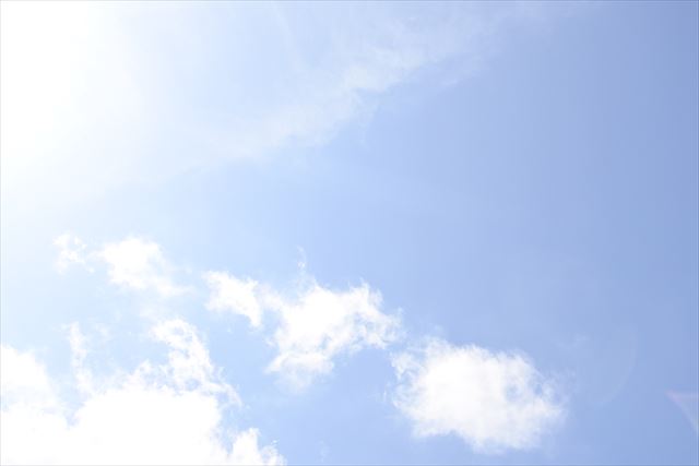 良く晴れています。いい天気です