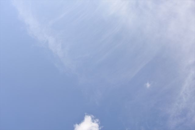 変わった雲。きれいです