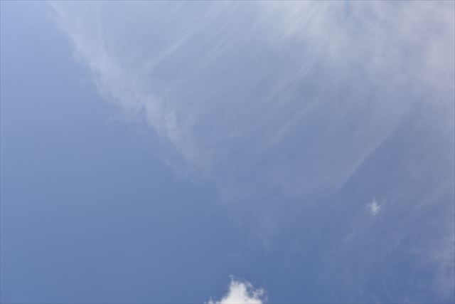 きれいな空。写真に撮りました