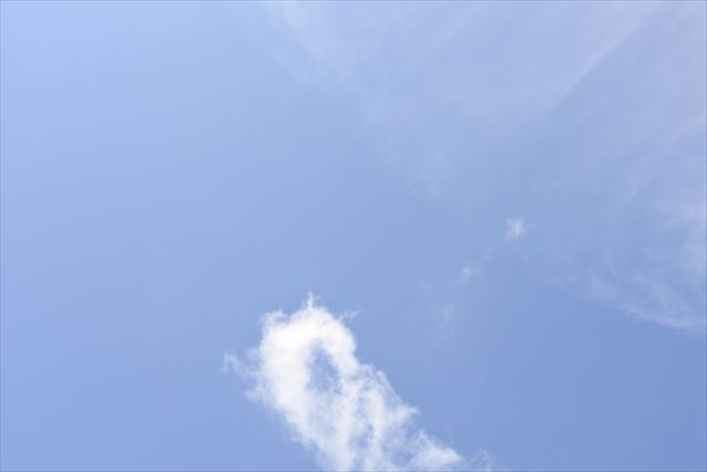 きれいな空だなぁ。時間が経つのを忘れてしまう