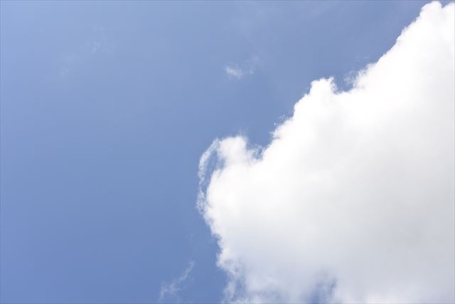 いつまでも眺めていたい。夏空