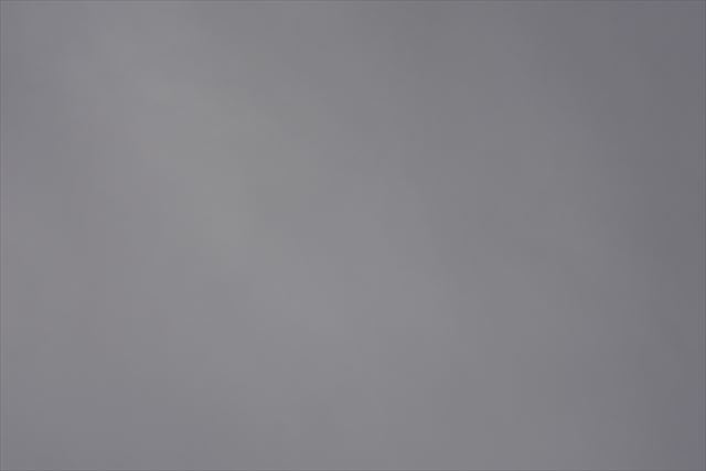 曇り空。今日の天気