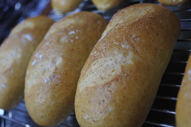 フランスパンが並んでいます