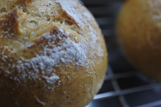 パンが焼き立てです