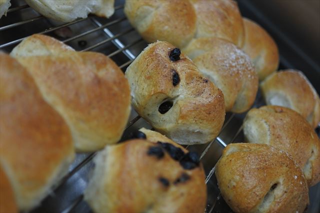 パンが並んでいる